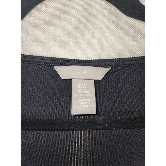 H&M Women's XXL Black Body suit corpcore, gothcore, comfort, basic, business - Picture 2 of 9